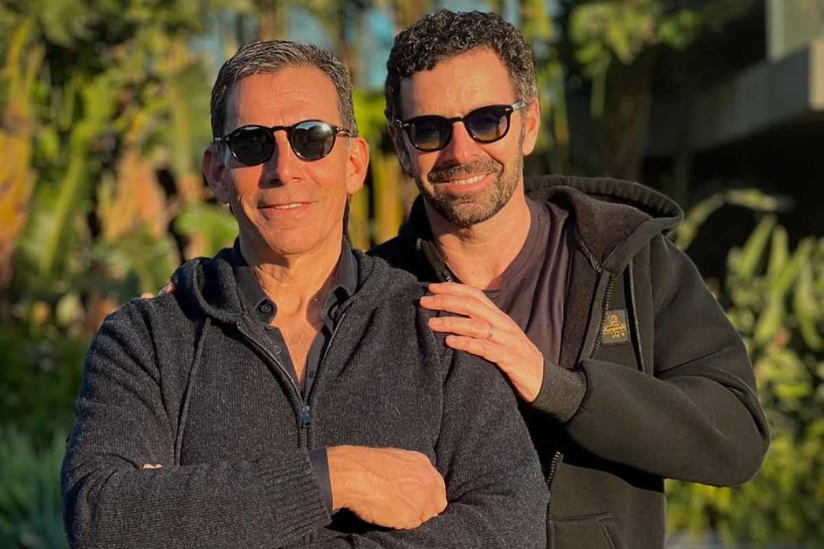 Alberto Matano e suo marito, Riccardo Mannino