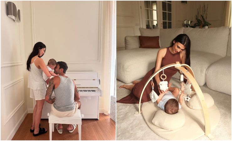 Giulia Salemi e Pretelli con figlio