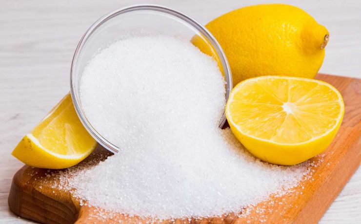Acido citrico, limone
