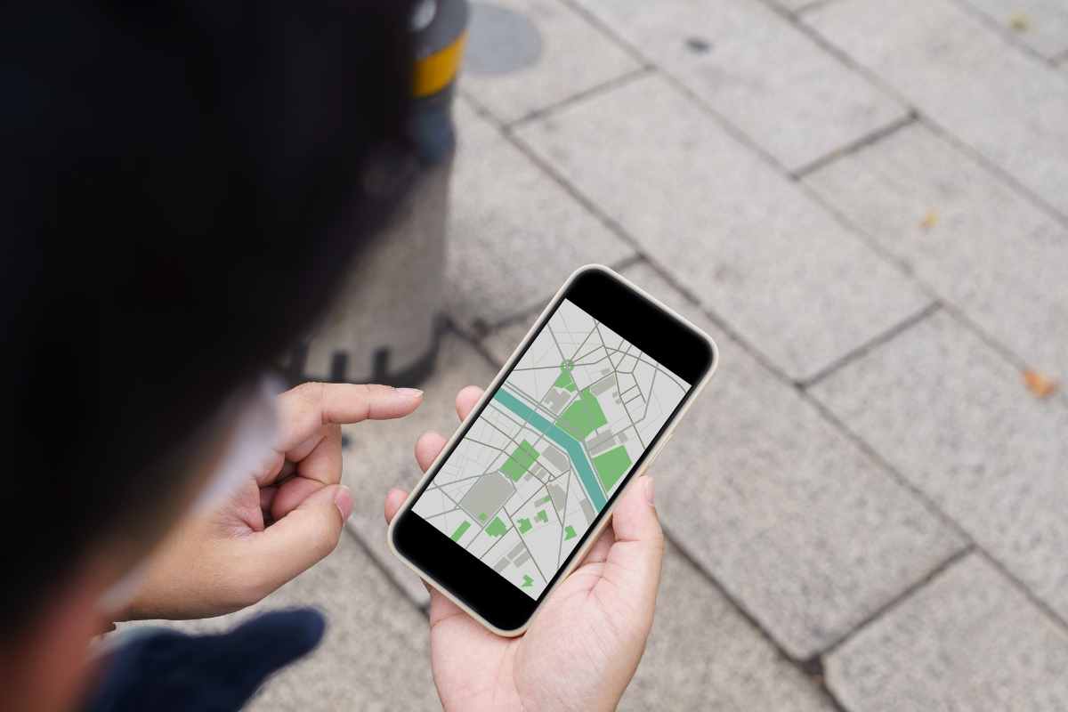 mappa sullo smartphone