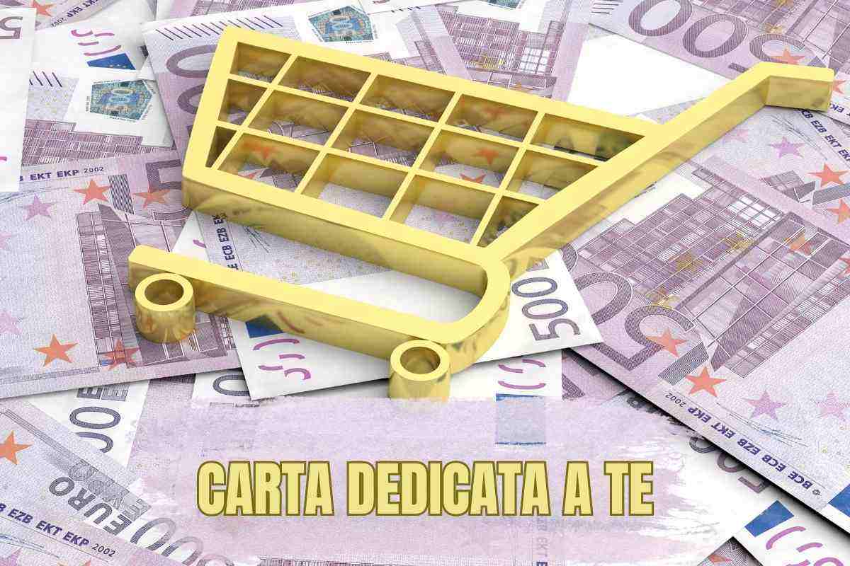 500 euro e carrello della spesa