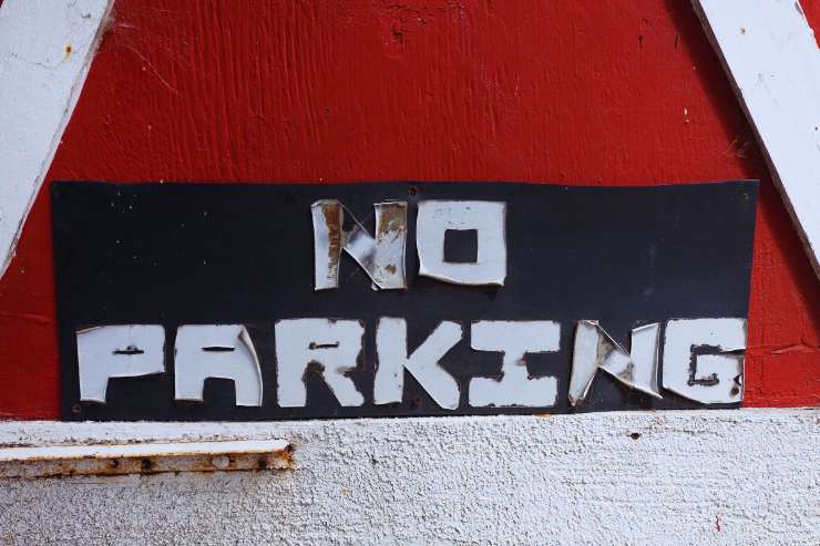 cartello no parcheggio