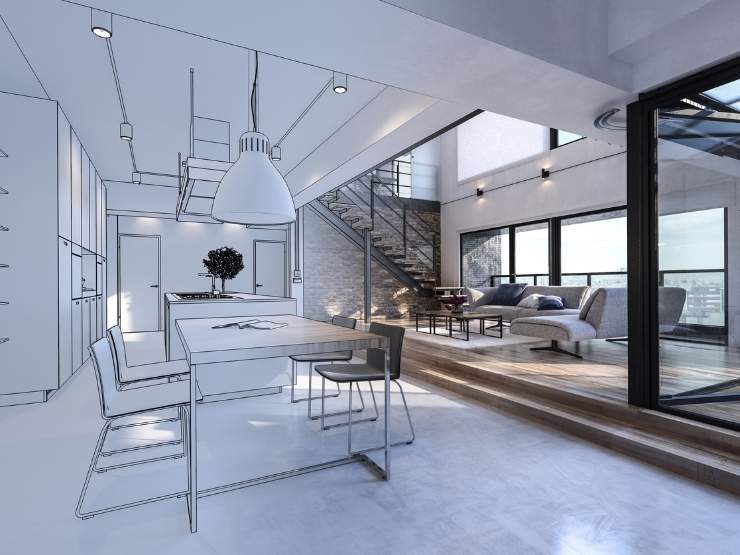 casa progettazione e disegno dell'arredamento