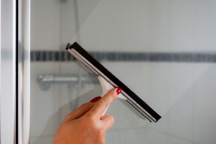 Tira acqua su box doccia