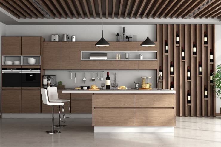 cucina marrone 