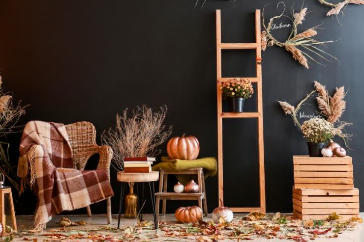 elementi autunnali per decorare casa 