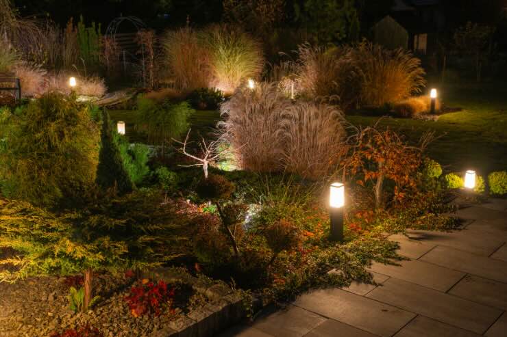 giardino illuminato