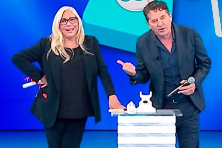 Teo Mammucari e Mara Venier