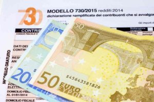 modello 730 e soldi