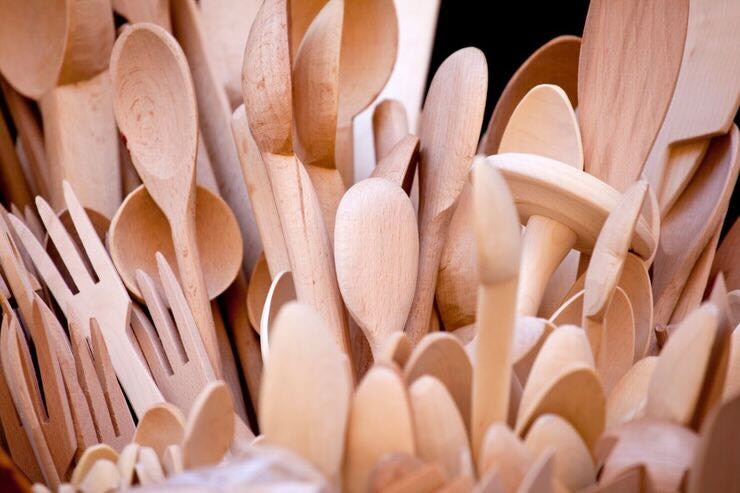 Mestoli di legno 