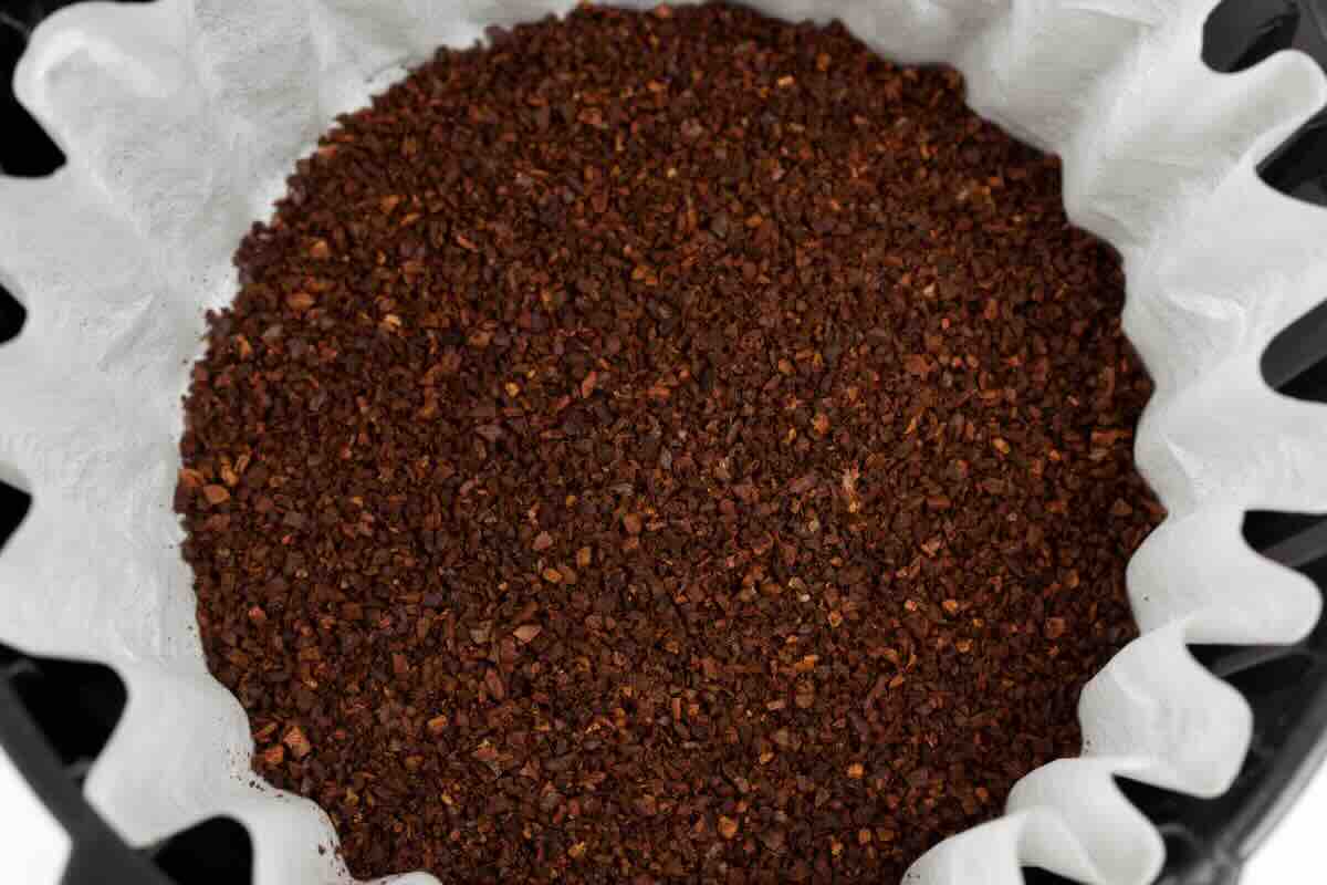 fondi caffè su carta forno