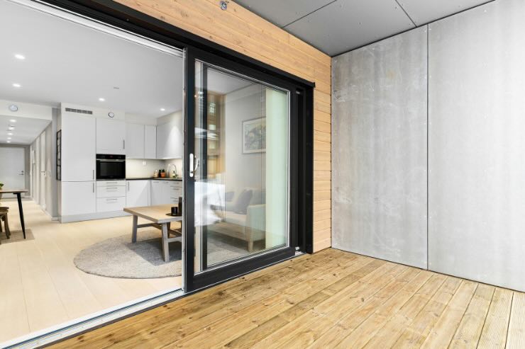 porta a vetro casa