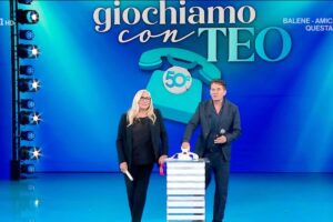 Teo Mammucari e Mara Venier