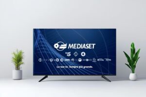 tv con logo mediaset